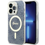 Guess IML 4G MagSafe case for iPhone 15 Pro Max - blue