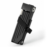 Rockbros 32140003001 foldable bicycle lock with key and handle, 88cm - black