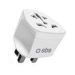 SBS UK Reiseadapter – Universal – Weiß