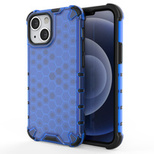 Honeycomb Case armor cover with TPU Bumper for iPhone 13 mini blue