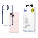 3mk Satin Armor Case+ Blue for Apple iPhone 15 - transparent