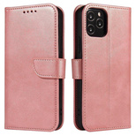 Magnet Case elegant case cover with a flap and stand function for Samsung Galaxy A03s (166.5) pink