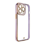 Fashion Case Hülle für Samsung Galaxy A13 5G Gold Frame Gel Cover Lila