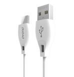 Dudao USB Type C 2.1A 1m white cable (L4T 1m white)