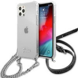 Etui Guess 4G Silver Chain na iPhone 12 Pro Max - przezroczyste