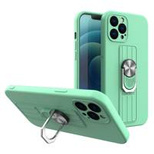 Ring Case Silikonhülle mit Fingergriff und Ständer für iPhone 12 Pro Mint