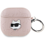 Karl Lagerfeld Monogram Choupette Head Case for AirPods 4 - Pink