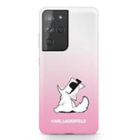 Karl Lagerfeld KLHCS21LCFNRCPI S21 Ultra G998 hardcase różowy/pink Choupette Fun