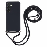 Samsung Galaxy A17 5G / A17 4G Case with Fiber Lining and Crossbody Strap - Black