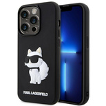 Karl Lagerfeld KLHCP14X3DRKHNK iPhone 14 Pro Max 6.7&quot; schwarz/schwarz Hardcase Rubber Choupette 3D