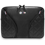 BMW Carbon-Taschen &amp; Metall-Logo-Hülle 14" Laptoptasche - Schwarz