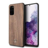 Mercedes Wood Line Walnut Case für Samsung Galaxy S20+ - Braun
