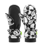 Qunature Panda Heat Transfer Kinder-Skihandschuhe, Größe S – Schwarz/Weiß