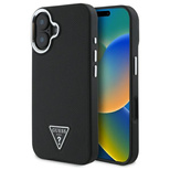 Guess GUHMP16MPGTSPSK iPhone 16 Plus 6,7&quot; schwarz/schwarzes Hardcase Grained Triangle MagSafe