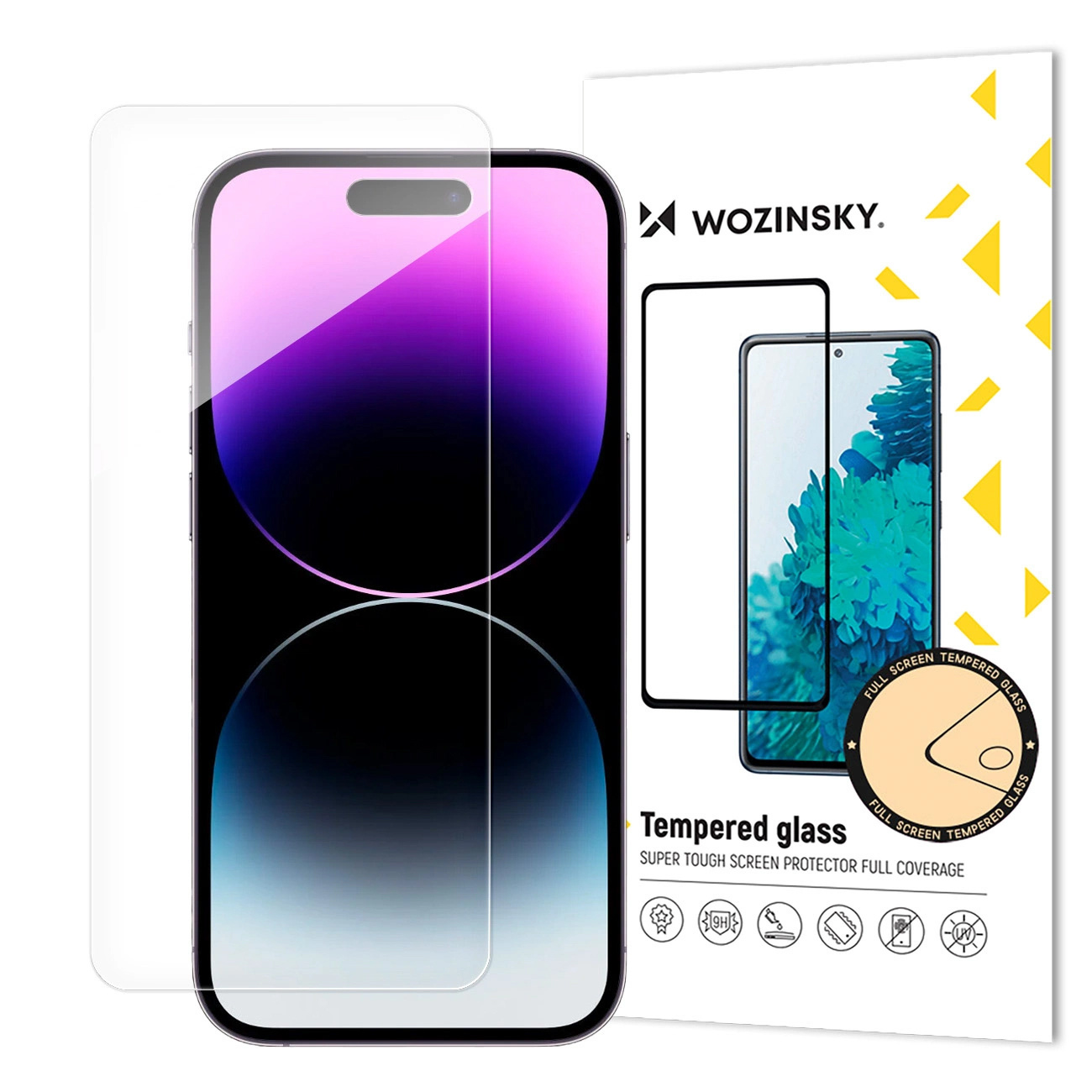 Szkło hybrydowe Full Cover Flexible Glass na cały ekran na iPhone 16 Plus