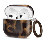 Tech-Protect Lamano case for AirPods 4 - brown and black