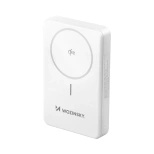 Powerbank Wozinsky WLWP-10KA0Y3WS 22,5W PD Qi2 10000 mAh, mit Ständer, 1x USB-A, 1x USB-C - weiß