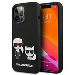 Karl Lagerfeld KLHCP13XSSKCK iPhone 13 Pro Max 6.7&quot; hardcase black/black Silicone Karl &amp; Choupette