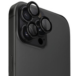 Uniq Optix Aluminium Kameraobjektivschutz iPhone 16 Pro / 16 Pro Max mit Applikator - Schwarz