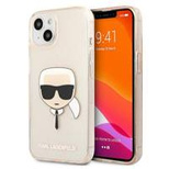 Karl Lagerfeld KLHCP13MKHTUGLGO iPhone 13 6,1" złoty/gold hardcase Glitter Karl`s Head