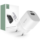 Tech-Protect C20W Mini USB-C PD 20W / USB-A QC 3.0 Netzwerkladegerät – Weiß