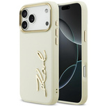 Karl Lagerfeld Karl Script Logo Hülle für iPhone 17 Pro Max – Beige