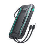 Joyroom JR-L017 22.5W 10000mAh Powerbank with built-in USB-C / Lightning cables - black