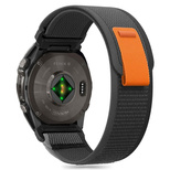 Pasek Tech-Protect Nylon na Garmin Fenix 5X / 5X PLUS / 6X / 6X Pro / 7X / 8 (51 MM) - czarny