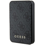 Guess Powerbank 15W GUPB5LP4GEGK 5000mAh schwarz/schwarz 4G Leder Metall Logo