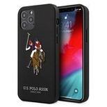 US Polo USHCP12LPUGFLBK iPhone 12 Pro Max 6,7" schwarz/schwarze Polo-Stickerei-Kollektion