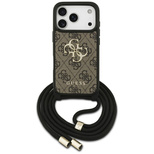 Etui Guess 4G Big Logo Cord Stap Crossbody na iPhone 17 Pro - brązowe