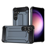 Hybrid Armor Hülle für Samsung Galaxy S24 FE gepanzerte Hybridhülle – blau