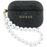 Guess 4G Pearl Strap Case für AirPods Pro 3 - Schwarz