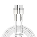 Baseus Cafule Series Metal Data USB-C / USB-C PD QC SCP 100W 5A 1 m cable - white