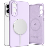 Tech-Protect Liquid Silicone MagSafe Case für Samsung Galaxy S25 Edge - Lila