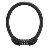 Rockbros RKS870-BK bicycle lock with code, steel cable, 85 cm - black
