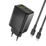 Ładowarka sieciowa Dudao A29C 65W GaN + kabel USB-C - czarna