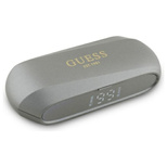 Guess Elongated Metalic Printed Logo Bluetooth TWS Kopfhörer + Dockingstation - Grau