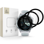 Szkło hybrydowe Tech-Protect Glass Flex+ 2-pack na Garmin Forerunner 570 42 mm - czarne