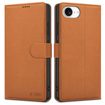 Tech-Protect Wallet Case for iPhone 16e - Brown