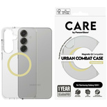 CARE by PanzerGlass Flagship Urban Combat Chardonnay QI-Hülle für Samsung Galaxy S25+ – transparent