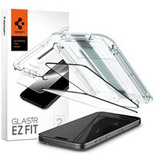 Spigen Glas.tR EZ Fit FC Tempered Glass for iPhone 15 Pro Max - Black 2 pcs.