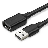 Ugreen Verlängerungskabel USB (männlich) - USB (weiblich) 2.0 480 Mbit/s 1,5 m schwarz (US103)