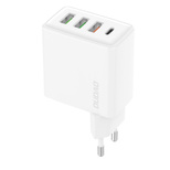 Dudao A5HEU 3xUSB-A 1xUSB-C PD 20W QC3.0 18W+ 2x12W Wandladegerät - weiß