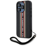 Etui Karl Lagerfeld Saffiano Athleisure Stripes Cord na iPhone 15 Pro Max - czerwone