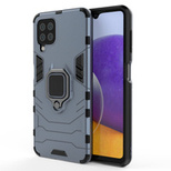 Ring Armor robuste Kickstand TPU/PC Panzer Handyhülle Hard Case für Samsung Galaxy A22 4G blau