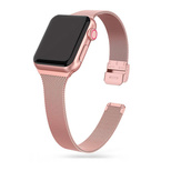 Tech-Protect Thin Milanese Bracelet for Apple Watch 4 / 5 / 6 / 7 / 8 / 9 / SE (38/40/41 mm) - Pink