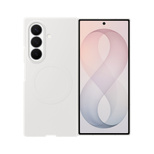 Samsung Silikon- Magnet Case für Samsung Galaxy Z Fold 8, kompatibel mit MagSafe + 2 Antireflexionsfolien – Weiß