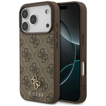 Guess 4G Small Classic Logo MagSafe case for iPhone 17 Pro - brown