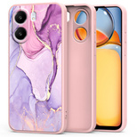 Tech-Protect Mood Case for Xiaomi Redmi 13C / Poco C65 - Pink Marble